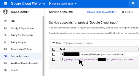 gcp-select-service-account